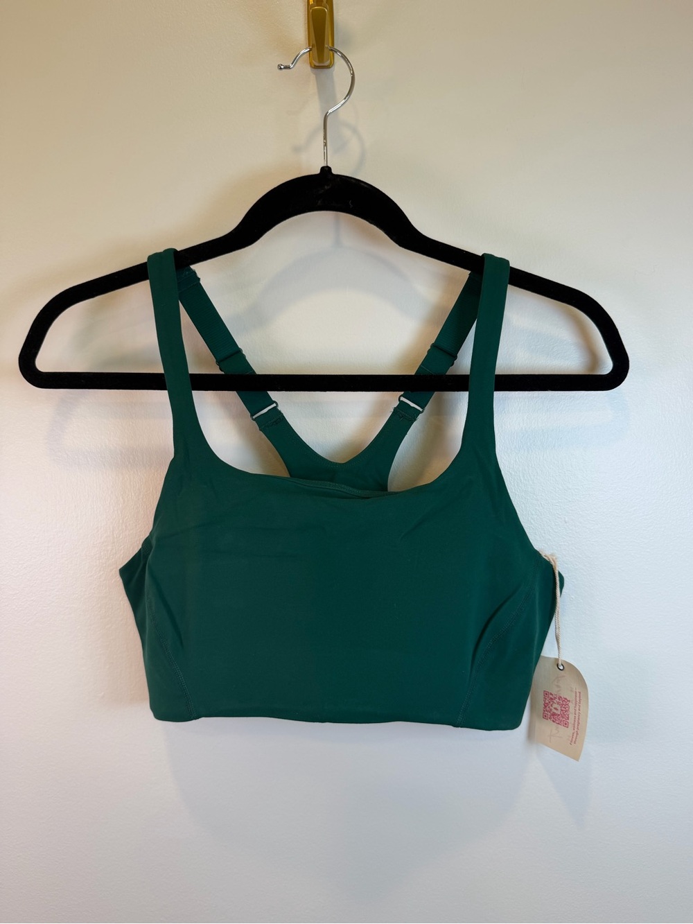 Free People HATCH Maternity Bra Small Green Never Better Square Neck NWT Workout